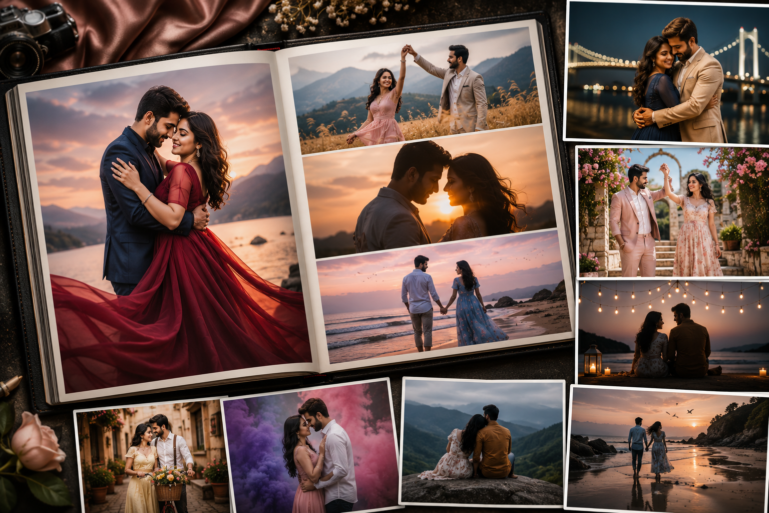 Pre-Wedding Photo Album Design in Ateli